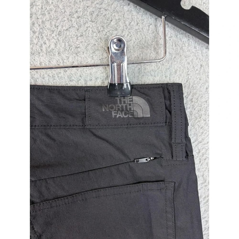 The North Face Pants Mens 30x26 Black Nylon Stretch Hiking Zip Pocket Outdoors